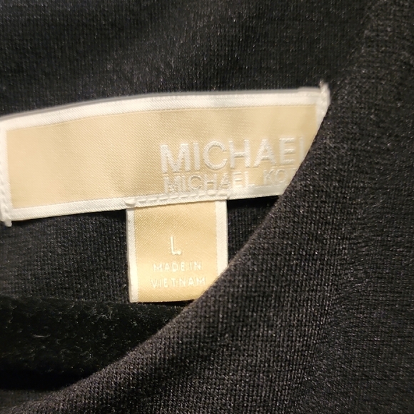 Michael Kors Black Cold Shoulder Mini Dress - Picture 3 of 14